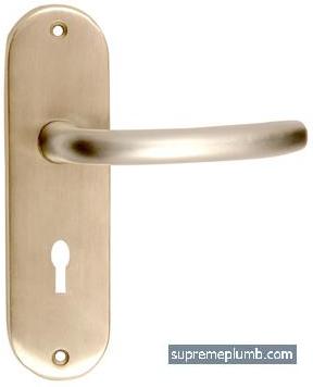 Milan Lever Lock Satin Nickel